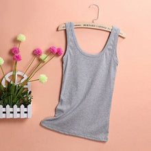Load image into Gallery viewer, 2019 Spring Summer Tank Tops Women Sleeveless Round Neck Loose T Shirt Ladies Vest Singlets Camisole Cotton Ladies Thin Vest 1