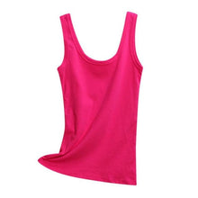Load image into Gallery viewer, 2019 Spring Summer Tank Tops Women Sleeveless Round Neck Loose T Shirt Ladies Vest Singlets Camisole Cotton Ladies Thin Vest 1