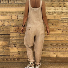 Load image into Gallery viewer, Fashion Women Girls Loose Solid Jumpsuit Strap Dungaree Harem Trousers Ladies Overall Pants Casual Playsuits Plus Size S-XL