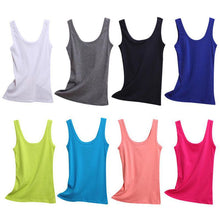 Load image into Gallery viewer, 2019 Spring Summer Tank Tops Women Sleeveless Round Neck Loose T Shirt Ladies Vest Singlets Camisole Cotton Ladies Thin Vest 1
