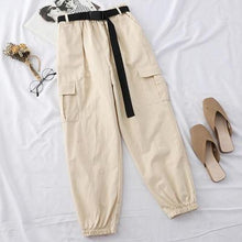 Load image into Gallery viewer, Cargo Pants Women Joggers Harajuku Pants For Women Streetwear Casual Trousers With Belt High Waist Korean 2020 Fashion New
