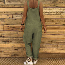 Load image into Gallery viewer, Fashion Women Girls Loose Solid Jumpsuit Strap Dungaree Harem Trousers Ladies Overall Pants Casual Playsuits Plus Size S-XL
